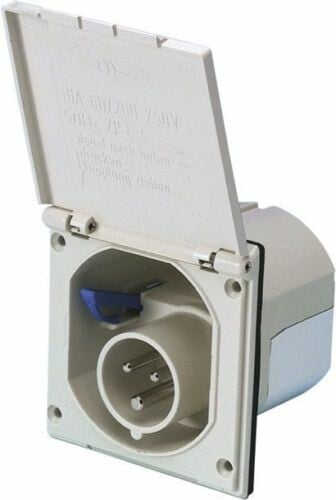 Presa Esterna CEE, Bianca, Antispruzzo 200-250 V, 16 A, 3 Poli - Foto 5