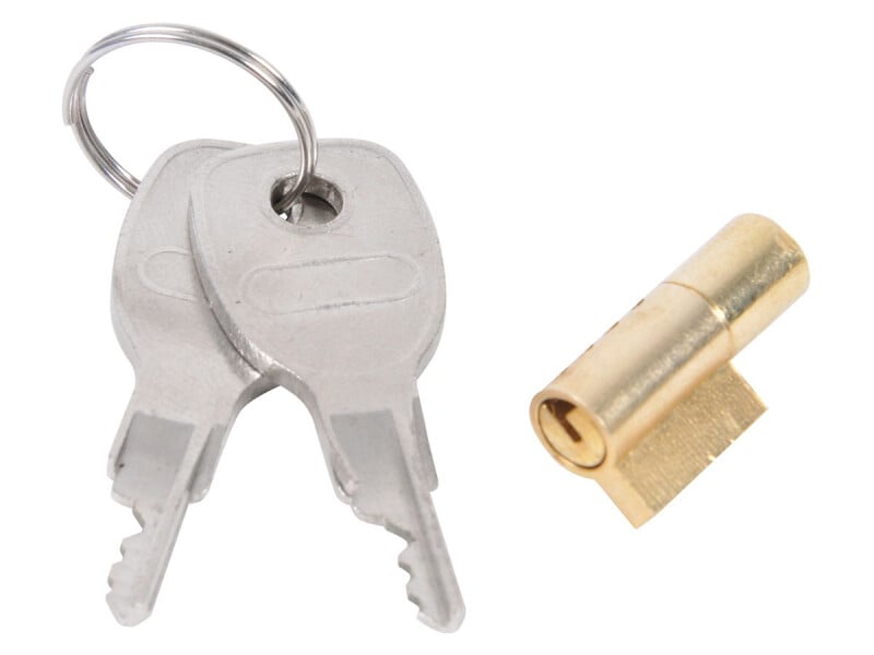 LUCCHETTO CATENACCIO RIMORCHIO 2 CHIAVI SERRATURA A SCATOLA CERNIERA Gancio Traino Metallo