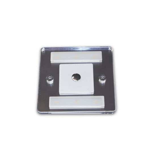 PLAFONIERA QUADRA LED 4000K 3,2W - TOUCH-DIMMER - 100X85X10MM