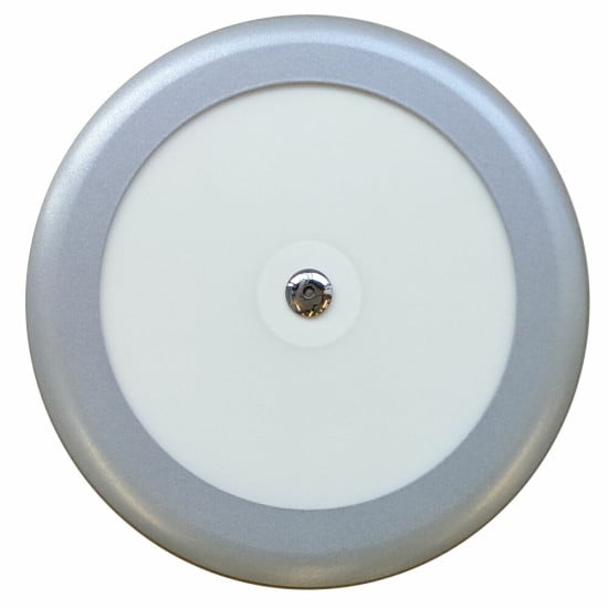 PLAFONIERA TONDA LED 168MM 4000 K SILVER - TOUCH SWITCH - CAVO 200 MM