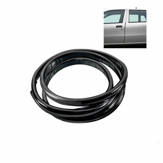 STRISCIA SALVAPORTA NERA 130CM, ADESIVA