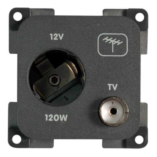 PRESA 12 VOLT + TV BIANCA - MP12ATV/B