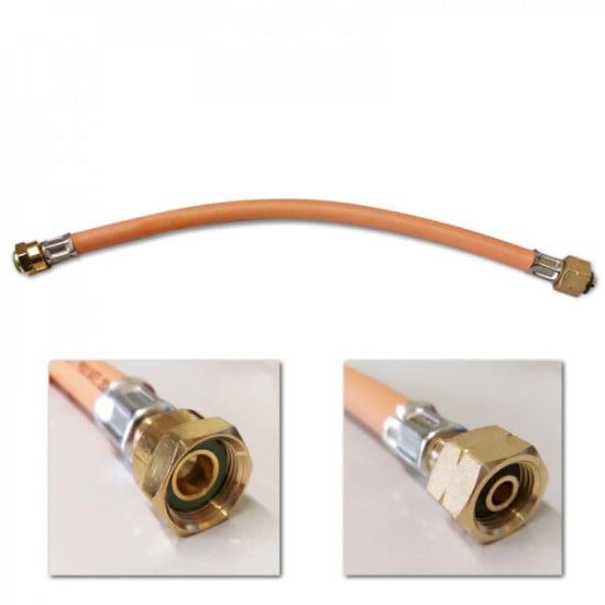 TUBO GAS AD ALTA PRESSIONE - 40 CM ATTACCO ITA SX-DX S- 40 MM