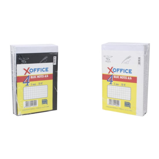 BLOC NOTES A6 4PZ XOFFICE 70FG
