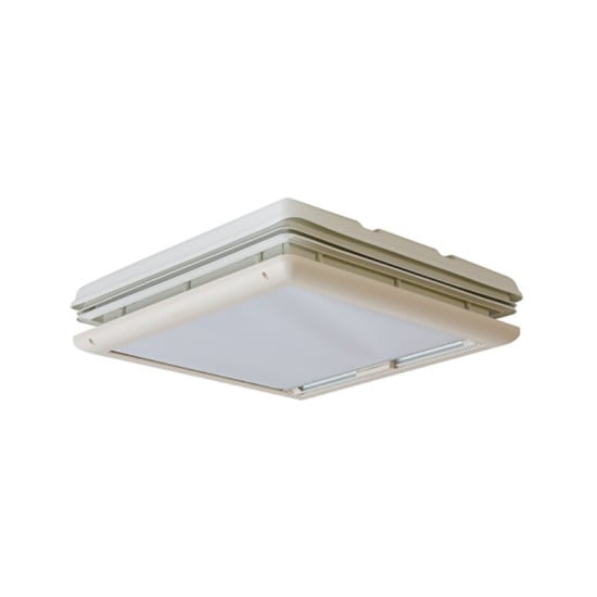 OBLO - 50X50CM FIAMMA VENT 50 BIANCO CON OSCURANTE/ZANZARIERA
