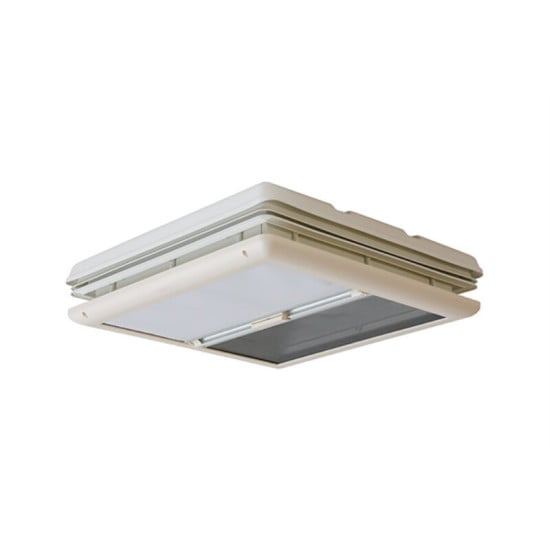 OBLO - 50X50CM FIAMMA VENT 50 BIANCO CON OSCURANTE/ZANZARIERA