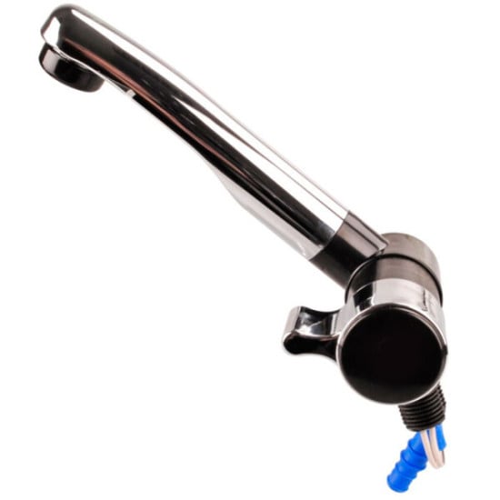 RUBINETTO AUTOMATICO ''LONDON'' NERO/CROMATO