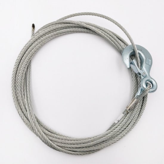 FUNE METALLICA DA 4MM X MT 9  CON GANCIO