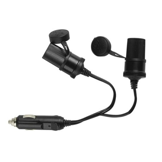 SDOPPIATORE 12V - SPINOTTO CON CAVO E 2 PRESE