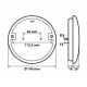 FARO RETROMARCIA ROTONDO LED 12/24V