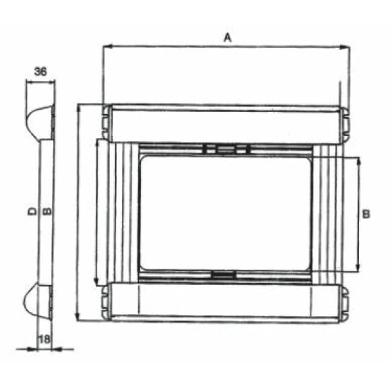 OSCURANTE/ZANZARIERA ITALIA 600X650 GRIGIO