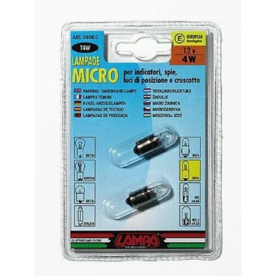 LAMPADINA BAIONETTA MICRO - 12 VOLT / 4 WATT