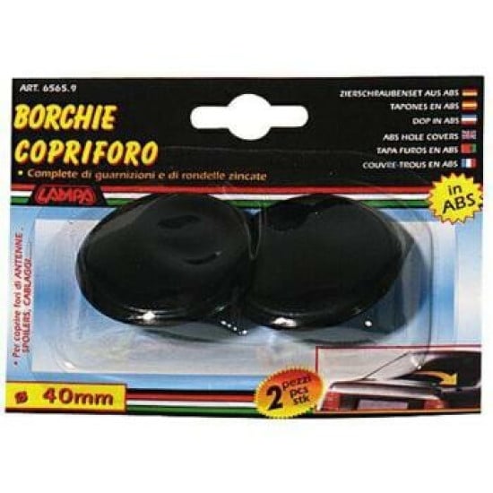 COPPIA BORCHIE C/FORO DIAM.40