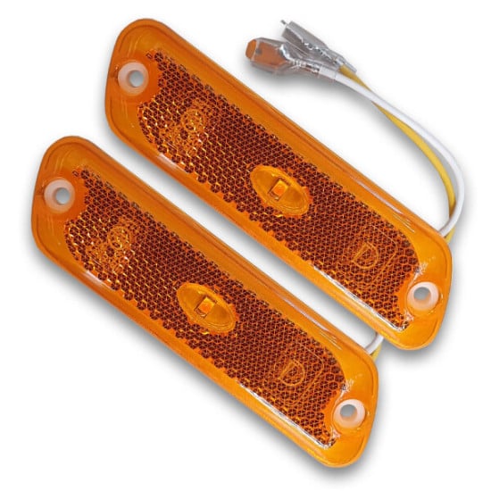 2PZ SIDE MARKER LED ARANCIONE 12-24V 0,25W. MODELLO A