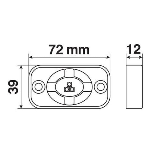 FARETTO AUSILIARIO A 3 LED 1260LM