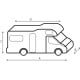 COPERTURA CAMPER - CAMPER PROTECTION 12 MESI 550-600 CM
