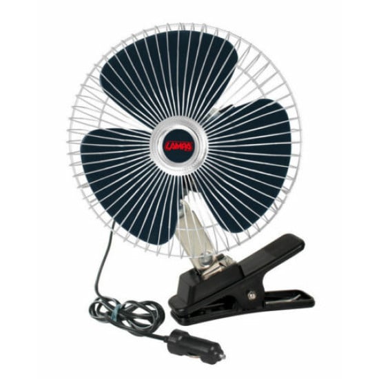 VENTILATORE CON PINZA CHROME-FAN Ø 8'' - 12V