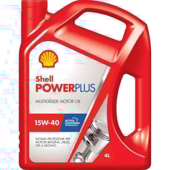 OLIO MOTORE SHELL POWER PLUS 15W-40 4L