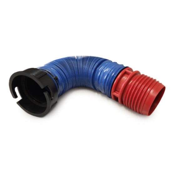 TUBO FLESSIBILE EXTRA CORTO CON RACCORDO ITALIA E NIPPLE ROSSO