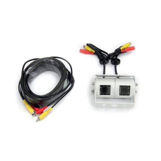 RETROCAMERA DOPPIO OCCHIO - DUAL 120/170° - BIANCA