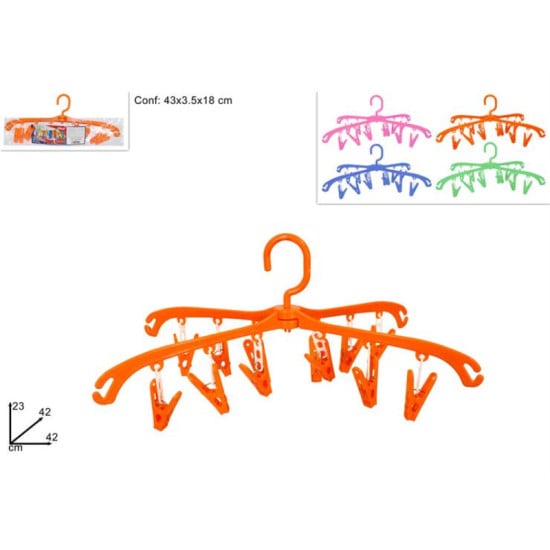 GRUCCIA STENDINO C/12 MOLLETTINE MP62114