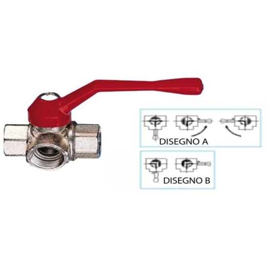 VALVOLA A SFERA A ''T'' F 3/8