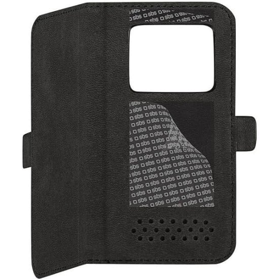 Custodia BOOK con supporto rigido, linguetta magnetica, finitura pelle, colore N