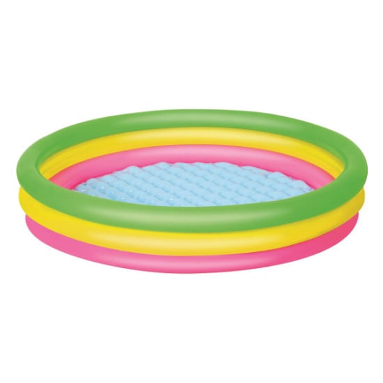 PISCINA SUMMER A 3 ANELLI COLOR CON FONDO GONFIABILE CM.152X30