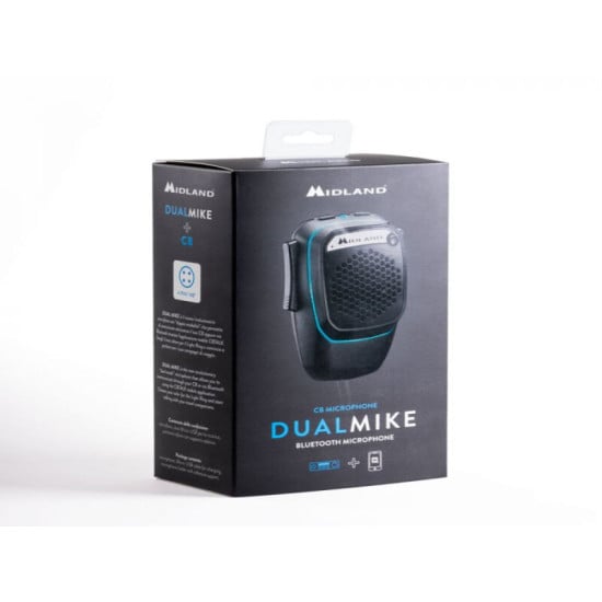 DUAL MIKE 4 PIN MICROFONO CB BT CON CAVO