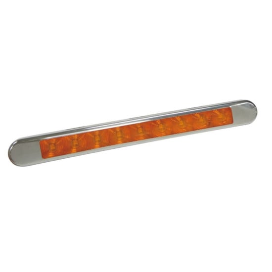 FANALE BARRA LED INDICATORE DI DIREZIONE CON CORNICE ACCIAIO