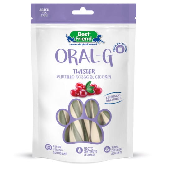 BEST FRIEND ORAL-G BEST FRIEND-ORAL-G TWISTER MIRTILLO E CICORIA75G 1,2 X 9,5 X 
