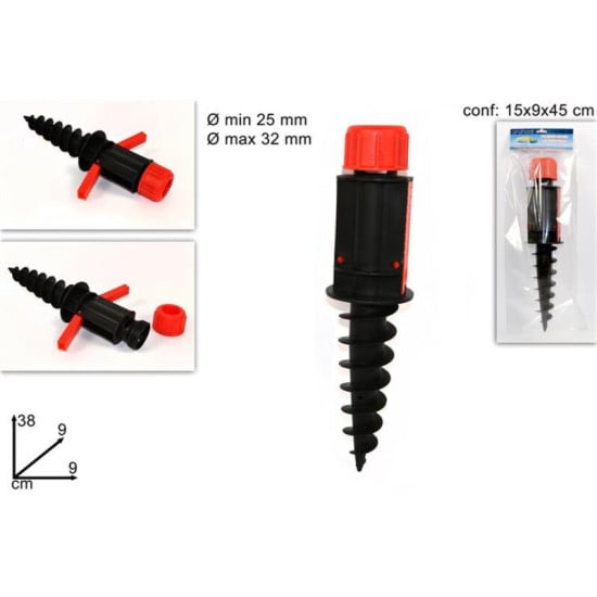 PICCHETTO TRIVELLA FISSA OMBRELLONI DIAM. 32 MM ART. HWP1604