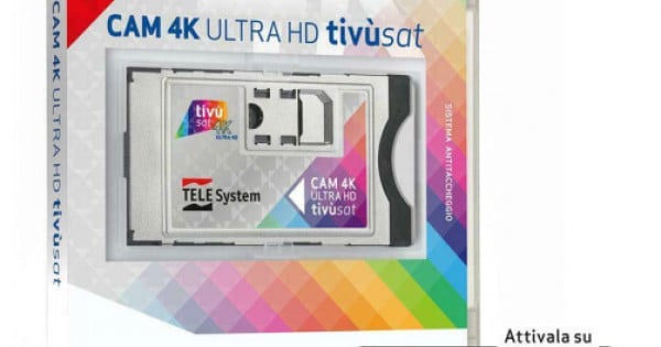 CAM Tivùsat 4K Ultra HD - Per TV E Decoder, Guarda Canali HD E 4K Con Smartcard Inclusa | Serie A Con DAZN - Foto 3