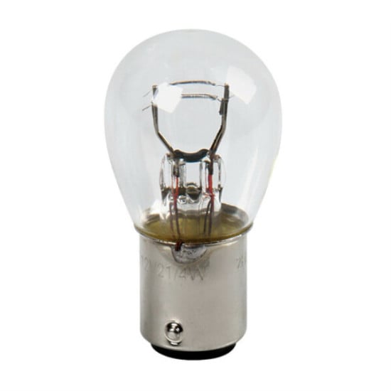 LAMPADA 2 FILAMENTI - P21/4W - 21/4W - BAZ15D - 2 PZ - 12V