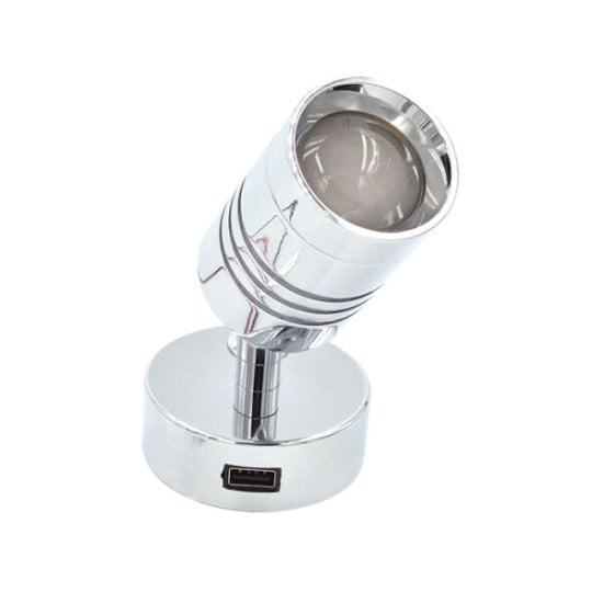 FARETTO A LED CON PRESA USB CON DIMMER