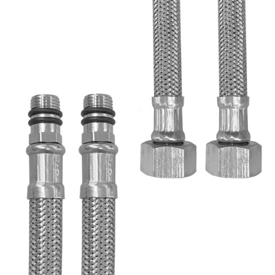 MISCELATORE A CANNA IN FLESSIBILE PER LAVELLO CUCINA COLORE GRIGIO