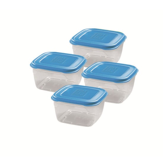 CONTENITORI ERMETICI 4X0,25L QUADRO