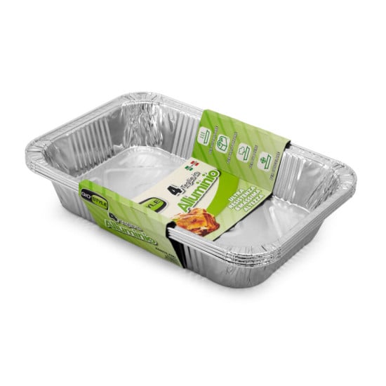 4PZ VASCHETTA ALLUMINIO S/C 2PRZ 75M