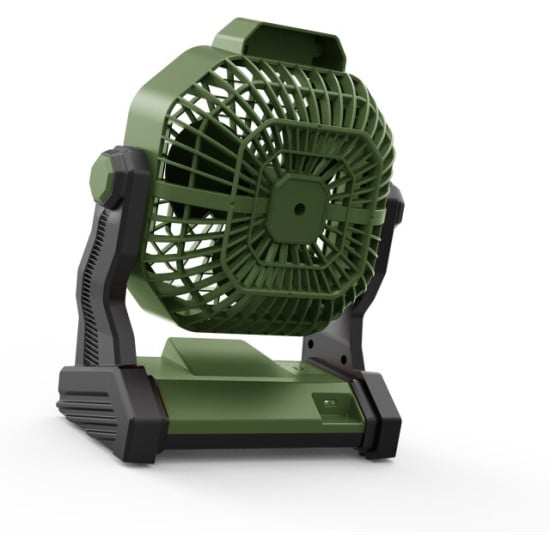VENTILATORE DA CAMPEGGIO RICARICABILE CON LED Ø 12 CM, 6W, BATTERIA LITIO, USB