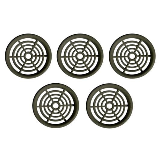 AERATORE TONDO D. 60 MM COLORE: NERO - BLISTER DA 5 PEZZI