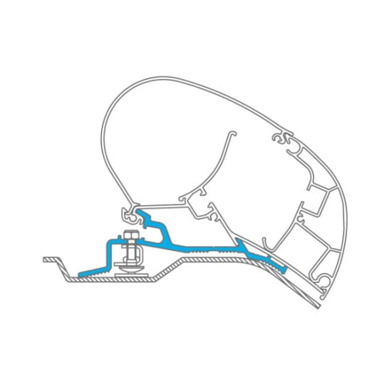 ADATTATORE PER TENDALINO PR2000/2500 PER FIAT DUCATO, JUMPER E BOXER
