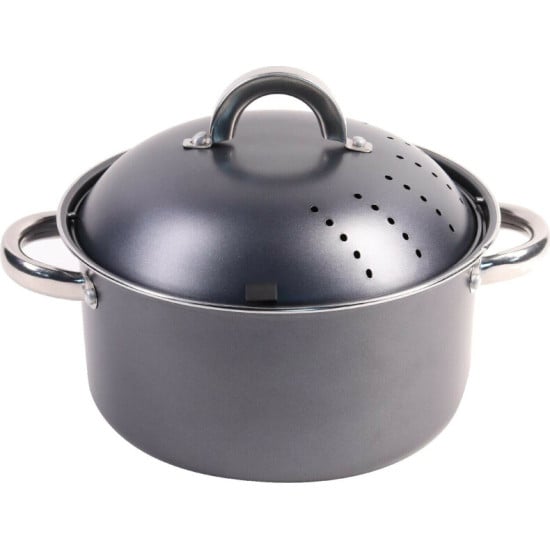 CASSERUOLA CUOCI SCOLA PASTA 24CM GRIGIO-WUS