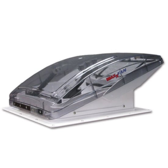 OBLO - 40X40CM MAXXFAN DELUXE MOTORIZZATO TRASPARENTE CON PROTEZIONE ANTIPIOGGIA