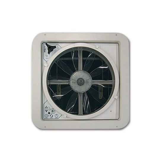 OBLO - 40X40CM MAXXFAN DELUXE MOTORIZZATO TRASPARENTE CON PROTEZIONE ANTIPIOGGIA