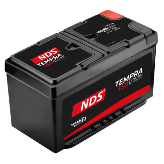 BATTERIA LITIO - NDS TEMPRA LIFEPO4 12V-150AH - DIMENSIONI(MM): 341X192X176H