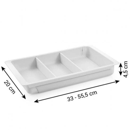 PORTA UTENSILI ESTENSIBILE DA CASSETTO 350-555 MM ''FLEXISPACE''