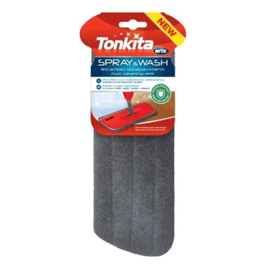 SPRAY & WASH RICAMBIO MOP MICROFIBRA CON ANTIBATTERICO