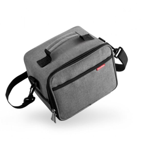 BORSA TERMICA-ISOLANTE CON 3 CONTENITORI ANTRACITE FRESHBOX BORSA TERMICA-ISOLANTE CON 3 CONTENITORI ANTRACITE FRESHBOX