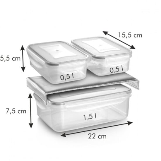 BORSA TERMICA-ISOLANTE CON 3 CONTENITORI ANTRACITE FRESHBOX BORSA TERMICA-ISOLANTE CON 3 CONTENITORI ANTRACITE FRESHBOX