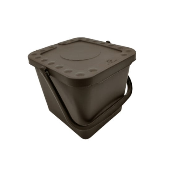 PATTUMIERA ECOPLUS 7LT CHIUSA - MARRONE